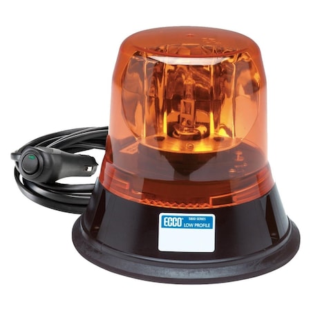 Safety First 5800 Series Magnet Mount Low Profile Rotating Amber Beacon Light - Medium SA3631890